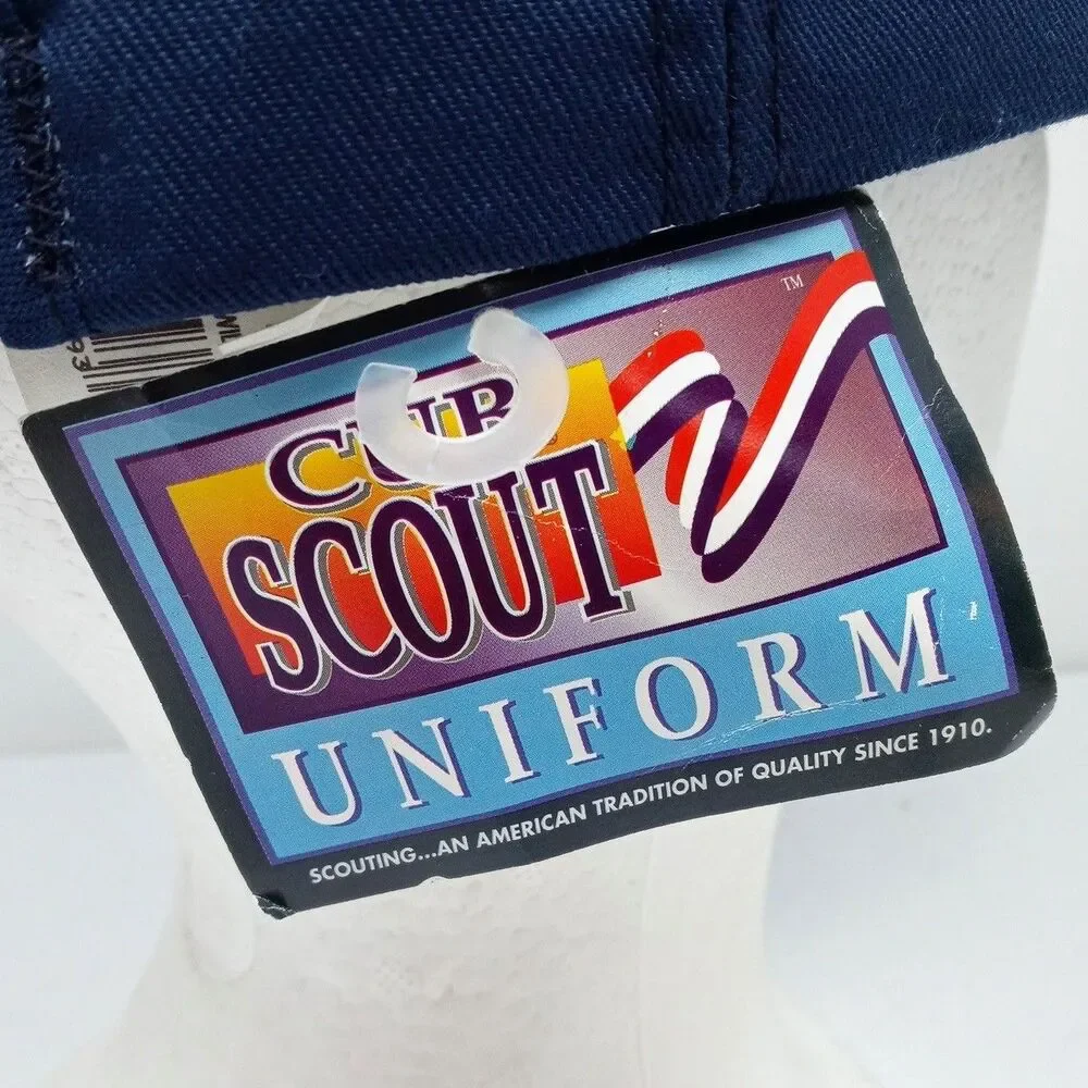 NWT Vintage Cub Scouts Hat Cap Adjustable Snapback Made In USA Uniform